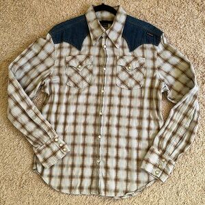 Vintage ENERGIE cowboy button shirt
